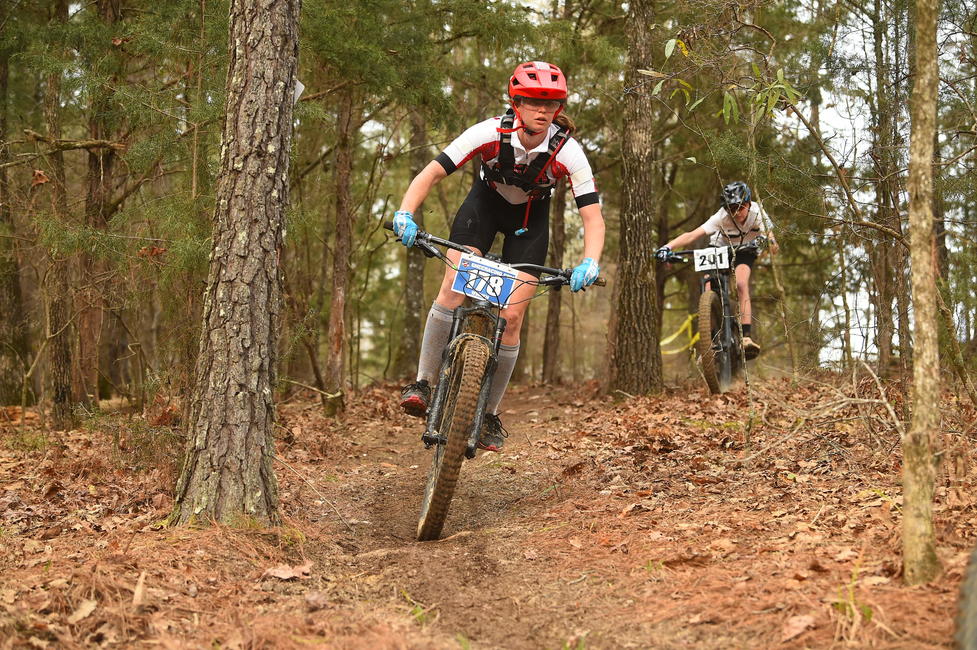 Rachel Gutish battled throughout the day, bringing home the Women's class win.