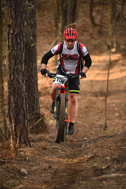 Barry Wray earned the Masters (50+) eMTB class win at round one.