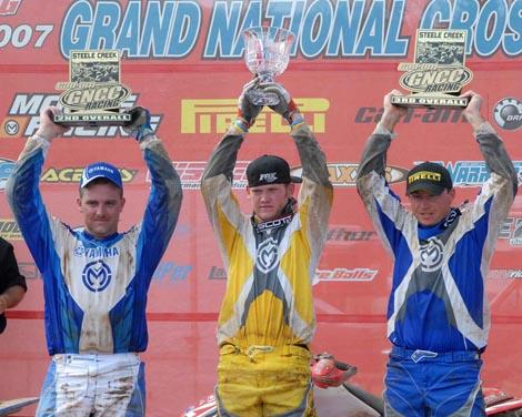 Chris Borich, Bill Ballance and Bryan Cook topped the Steele Creek podium in 2007.