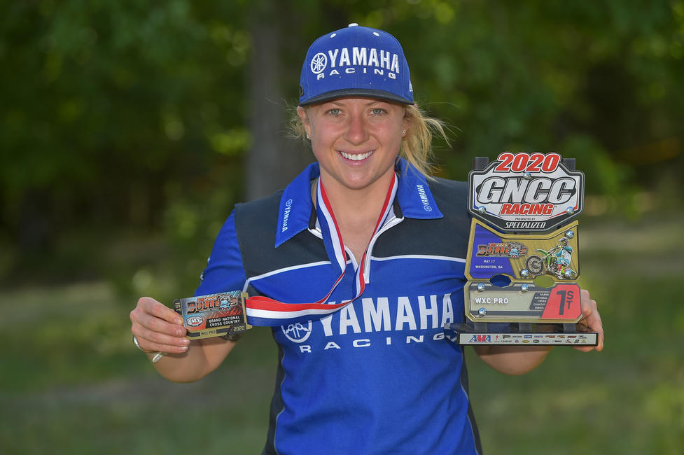 Becca Sheets (BABS Racing Yamaha) earned her fourth-straight WXC win of the season.