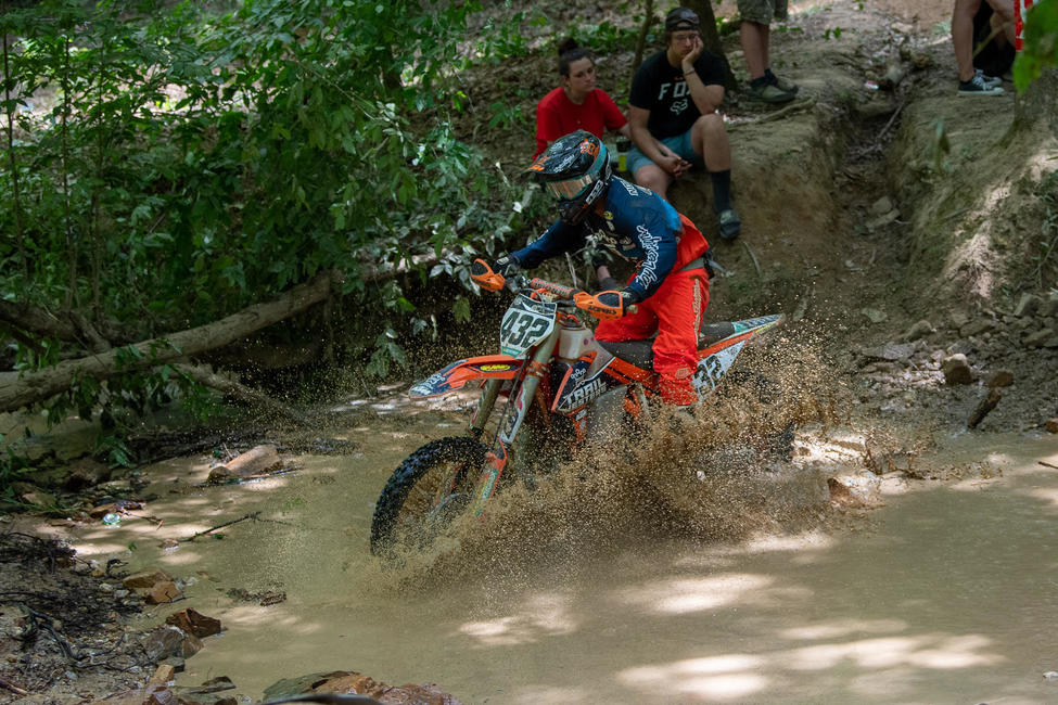 Brayden Nolette battling his way to a 150A win. PC: Shan Moore