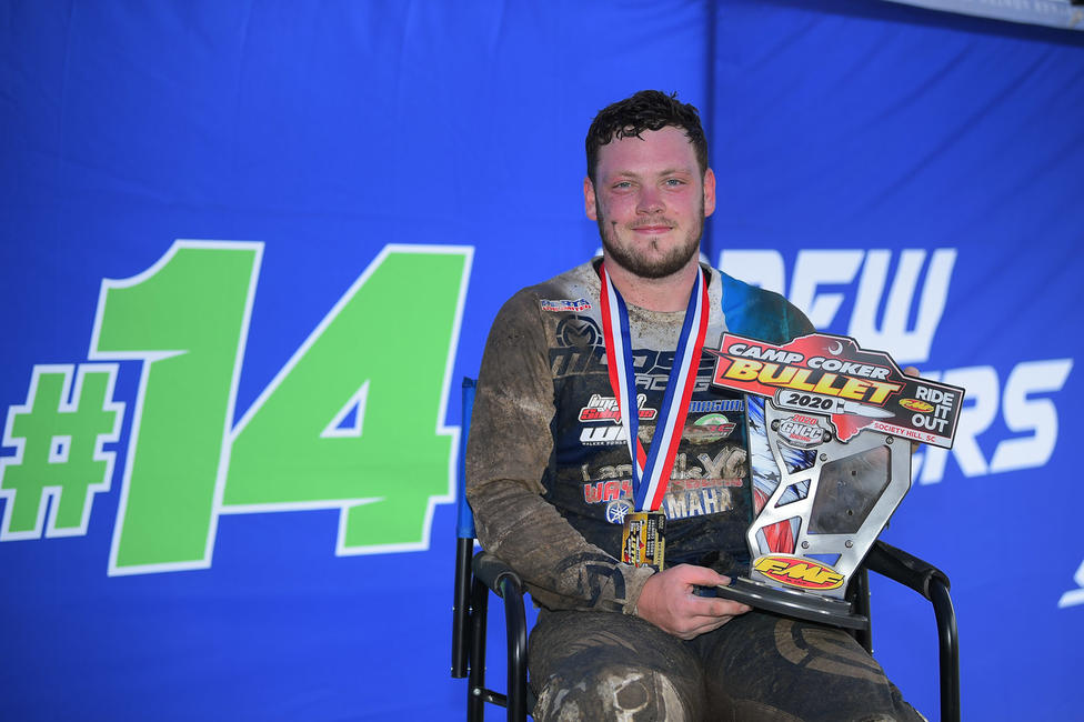 Drew Landers (LanMills XC/WFR/Magna1 Lubricants) clinched his fourth XC2 Pro-Am class win at this year's FMF Camp Coker Bullet GNCC.