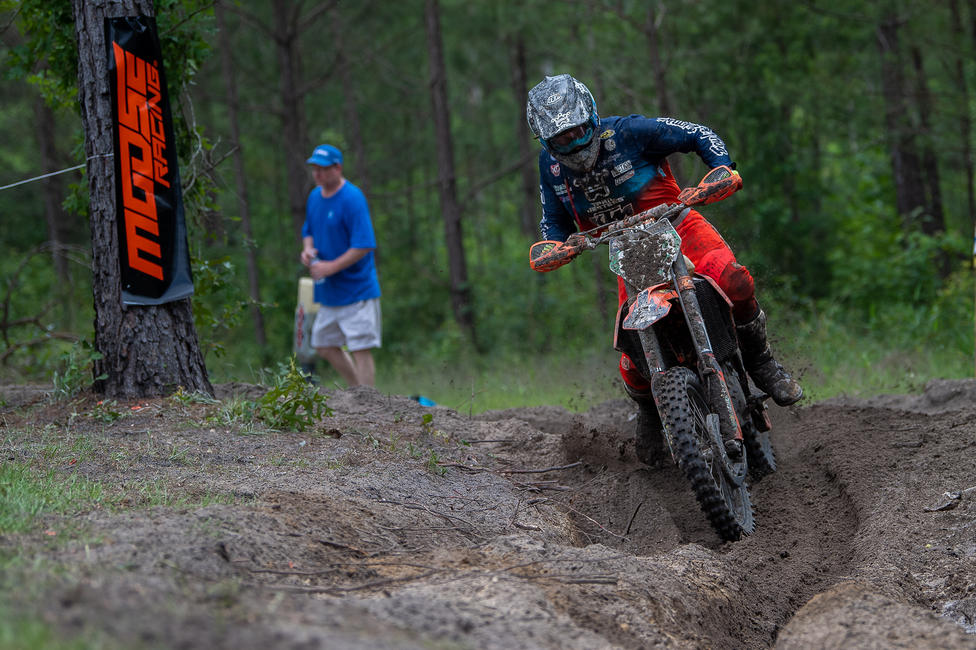 Johnny Girroir on the move to his second XC2 win of the 2020 season. PC: Shan Moore