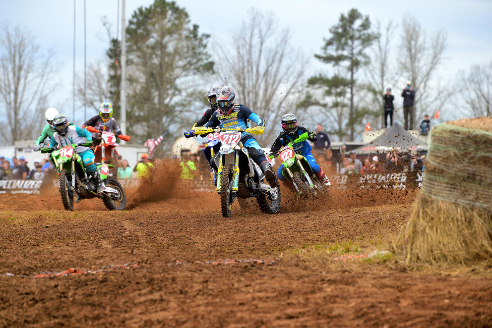 Grabbing The General GNCC XC1 Open Pro holeshot award in Georgia on March 15.