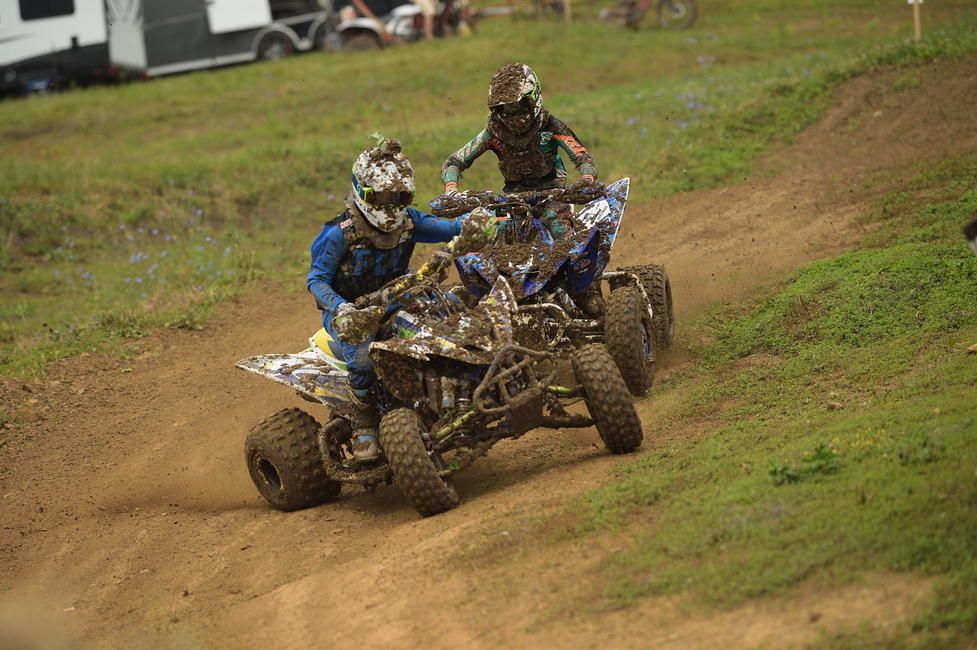 The battle was on during the youth ATV race at The John Penton.