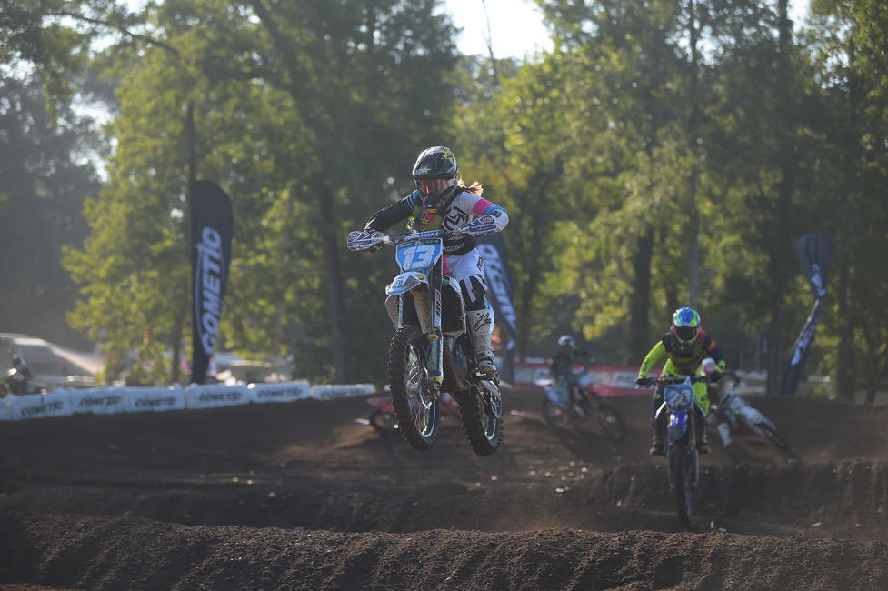 Jones would finish third overall after racing three motos during the week of Loretta's. 