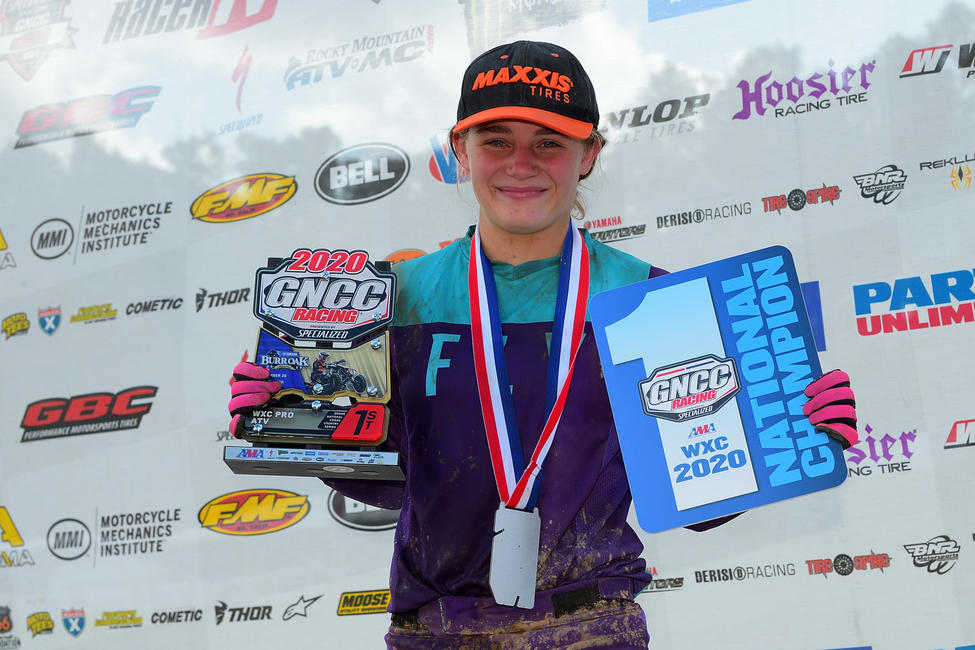 Hannah Hunter clinched her first-ever WXC ATV National Championship. Photo: Ken Hill