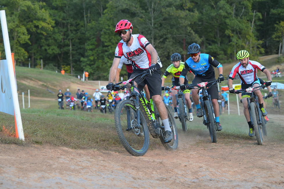 McCarren grabbing the early lead at the Burr Oak GNCC. Photo: Ken Hill