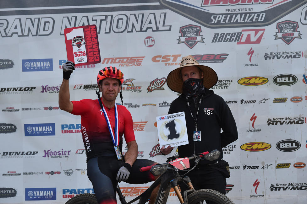 Charlie Mullins (Specialized/Gear Cycle Sales) battled throughout the 8-round series to capture his second-straight Specialized eMTB GNCC National Championship. Photo: Ken Hill