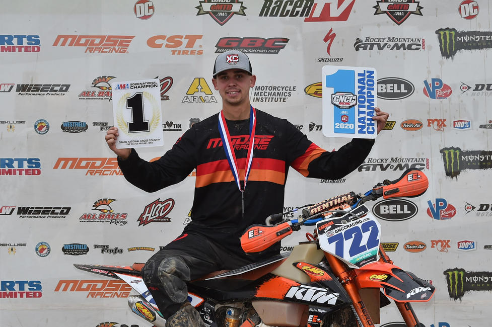 Zack Hayes (Moose Racing/Carolina KTM/XC Gear) clinched the FMF XC3 125cc Pro-Am National Championship by earning the class win at round 11. 