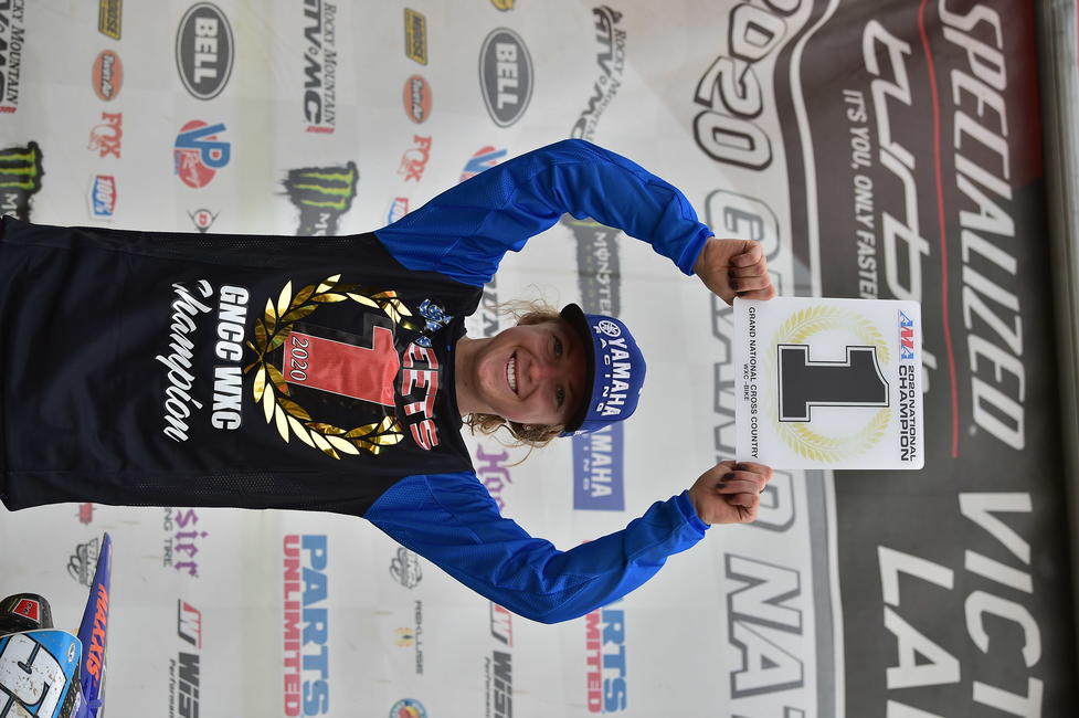 Becca Sheets captured the 2020 GNCC WXC National Championship at Mason-Dixon. Photo: Ken Hill