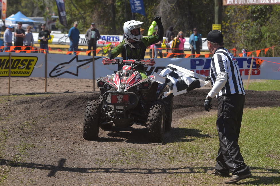 Wolfe pulled off the win at the Wild Boar, Florida's GNCC. Photo: Ken Hill
