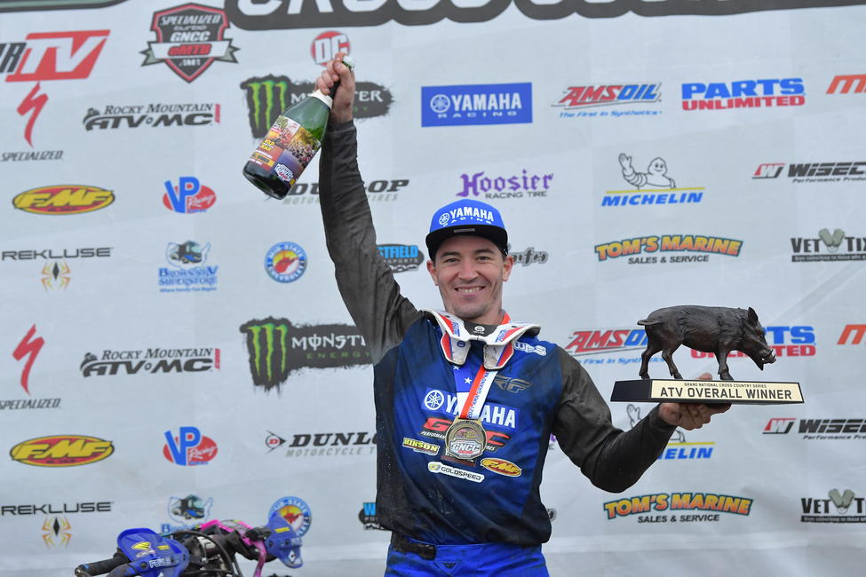 Fowler takes home his 61st ATV Overall GNCC win from the Wild Boar GNCC in Palatka, Florida. Photo: Ken Hill
