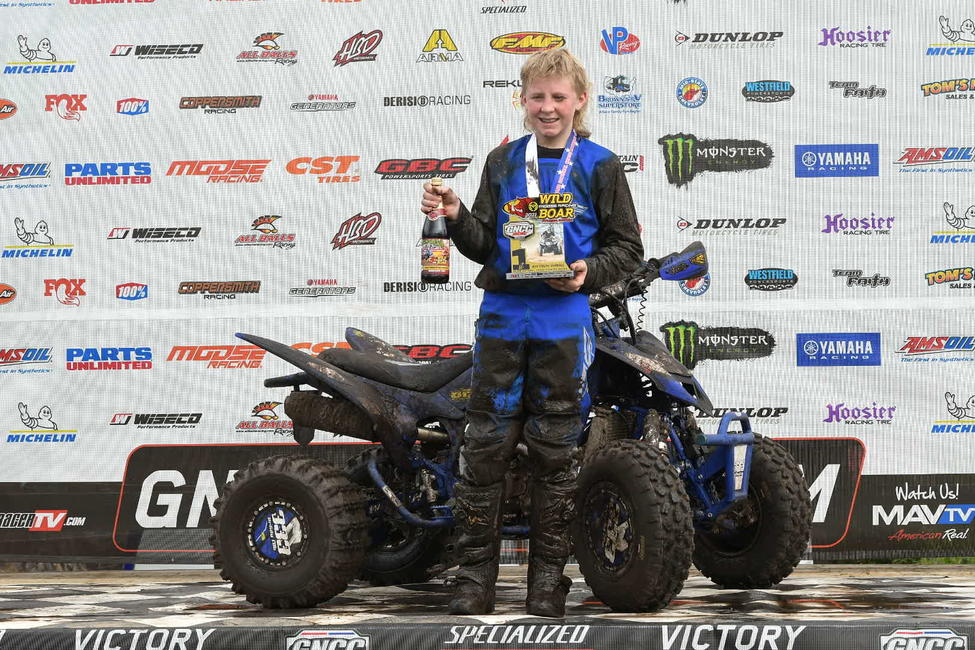 Brody Lee earned the ATV Youth overall win at round two. Photo: Ken Hill