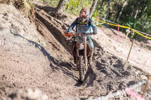 Jesse Ansley feeling at home in the sand of Florida. (Mack Faint photo)