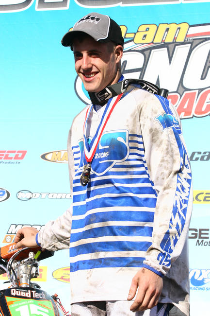 Josh Kirkland on the box at River Ranch GNCC in 2009.