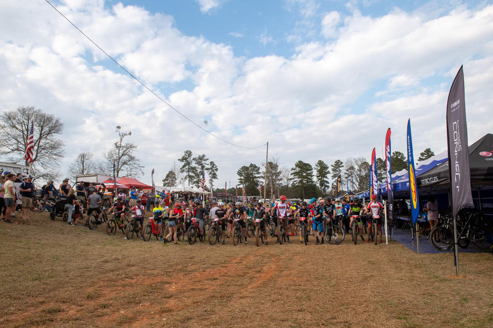 More than doubled from last year, 92 riders left the start to compete in round 1 of the 2021 Specialized Turbo eMTB GNCC National Championship, held at Aonia Pass MX near Washington, Georgia. Photo: Shan Moore