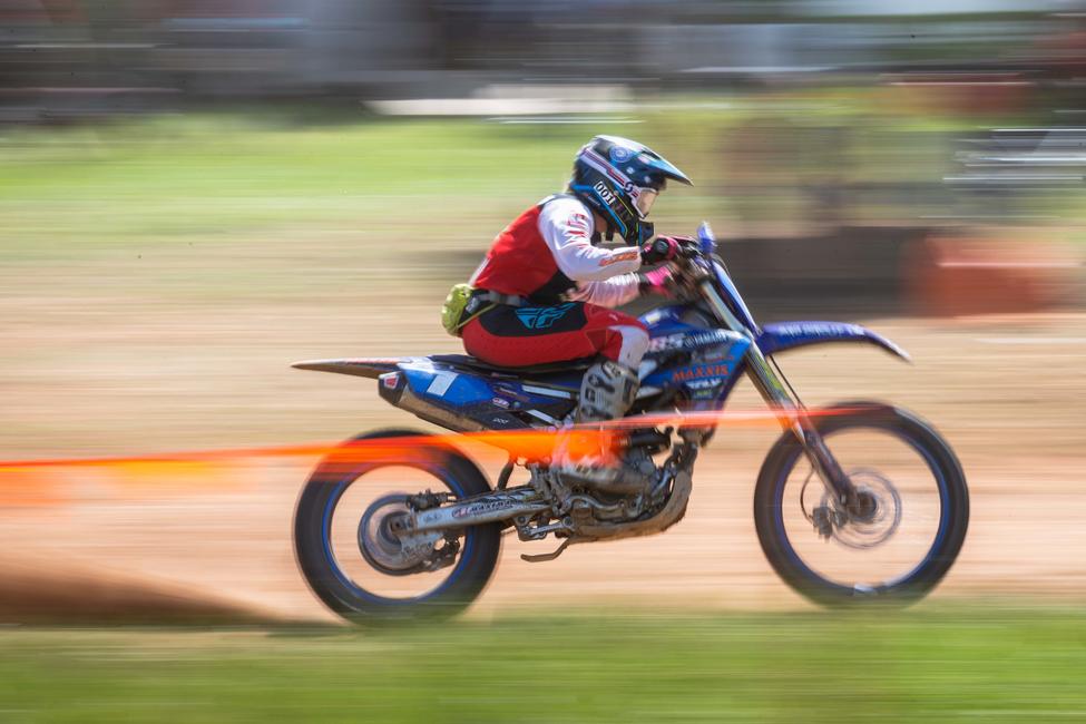 Becca Sheets (BABS Racing Yamaha/Fly/Maxxis/Pro Circuit) earned her third WXC win of the season. Photo: Mack Faint