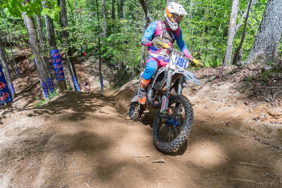 Jonathan Johnson (Magna1 Motorsports/Husqvarna) kept his win streak alive at round five in South Carolina. Photo: Mack Faint