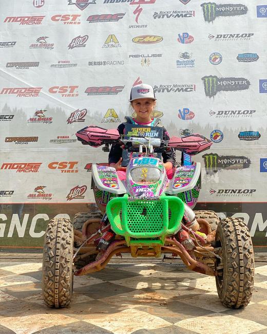 At this past weekend's Tiger Run GNCC Falyn made her way back onto the podium. Courtesy: Falyn Holcomb Facebook