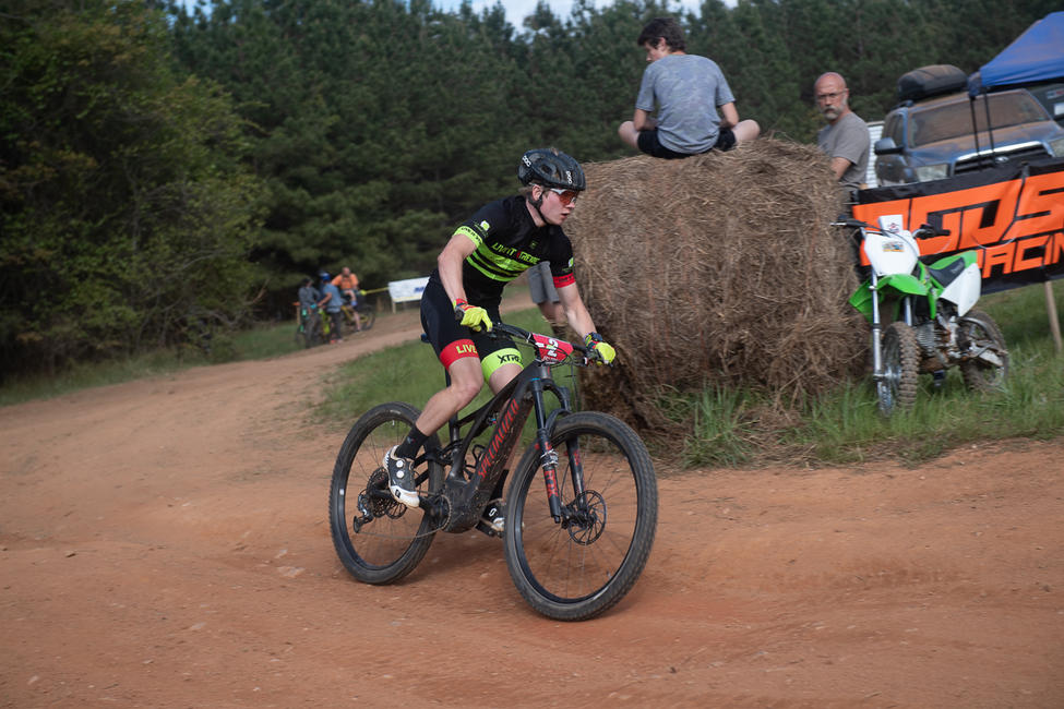 North Carolina’s Kyle Smith was third in the XC1 Pro class on a Specialized. Photo: Shan Moore 