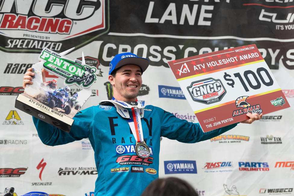 Fowler earned the $100 All Balls Racing XC1 Pro Holeshot Award, and overall win. Photo: Mack Faint