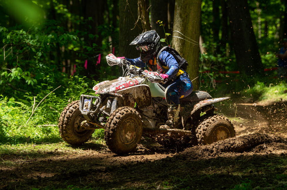 Katelyn Osburn sits tied for first in the WXC ATV National Championship points standings. Photo: Ken Hill