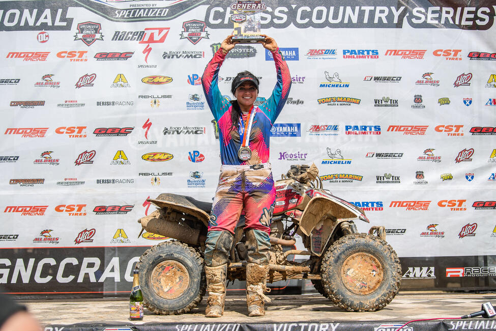 Osburn earned her first win of the season at The General GNCC in Washington, Georgia. Photo: Mack Faint 