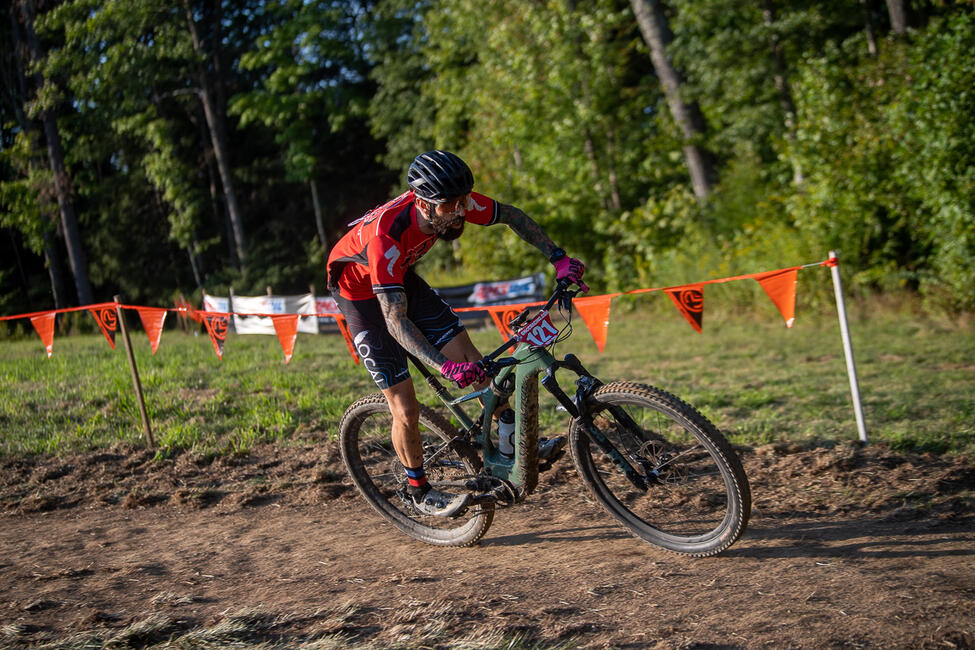 Nick Mackie was third and finished runner-up in the 2021 Specialized Turbo eMTB GNCC National Championship chase. Photo: Shan Moore