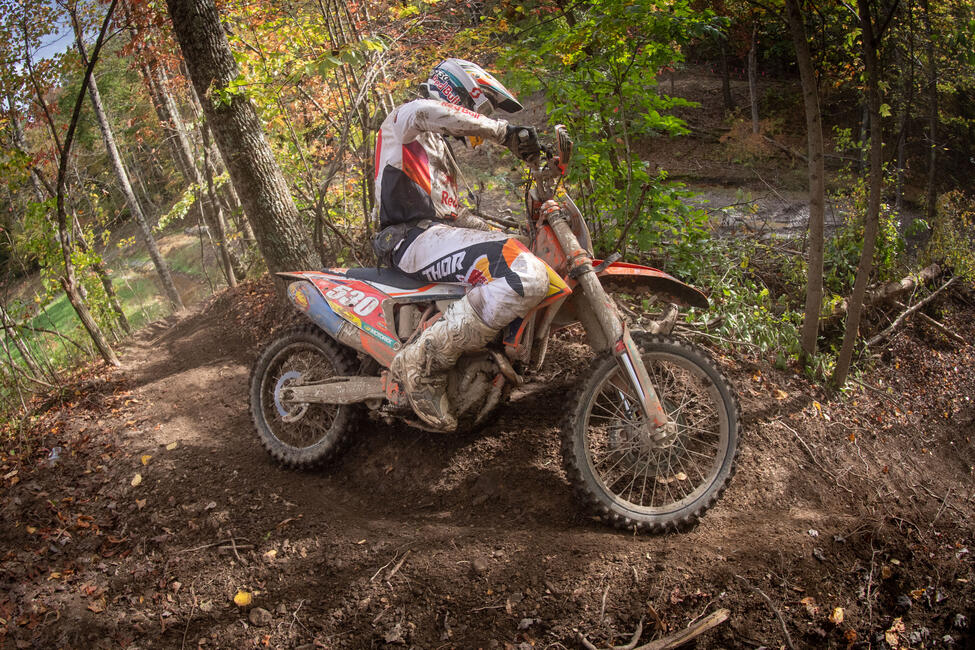 Ben Kelley is aiming to battle for the 2021 GNCC National Championship on Sunday afternoon. Photo: Mack Faint