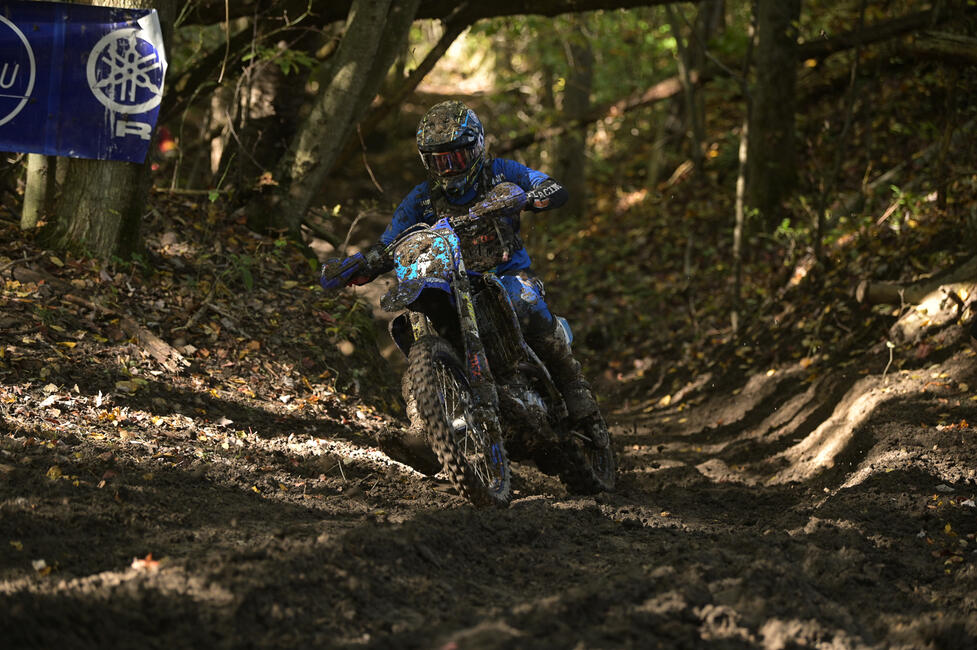 Becca Sheets is aiming to battle for the win and to earn the 2021 WXC Bike GNCC National Championship in her final round of professional GNCC Racing. Photo: Ken Hill