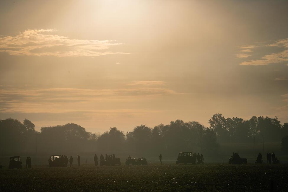 Sunrise at Ironman Raceway during the 2021 Ironman GNCC. Photo: Mack Faint