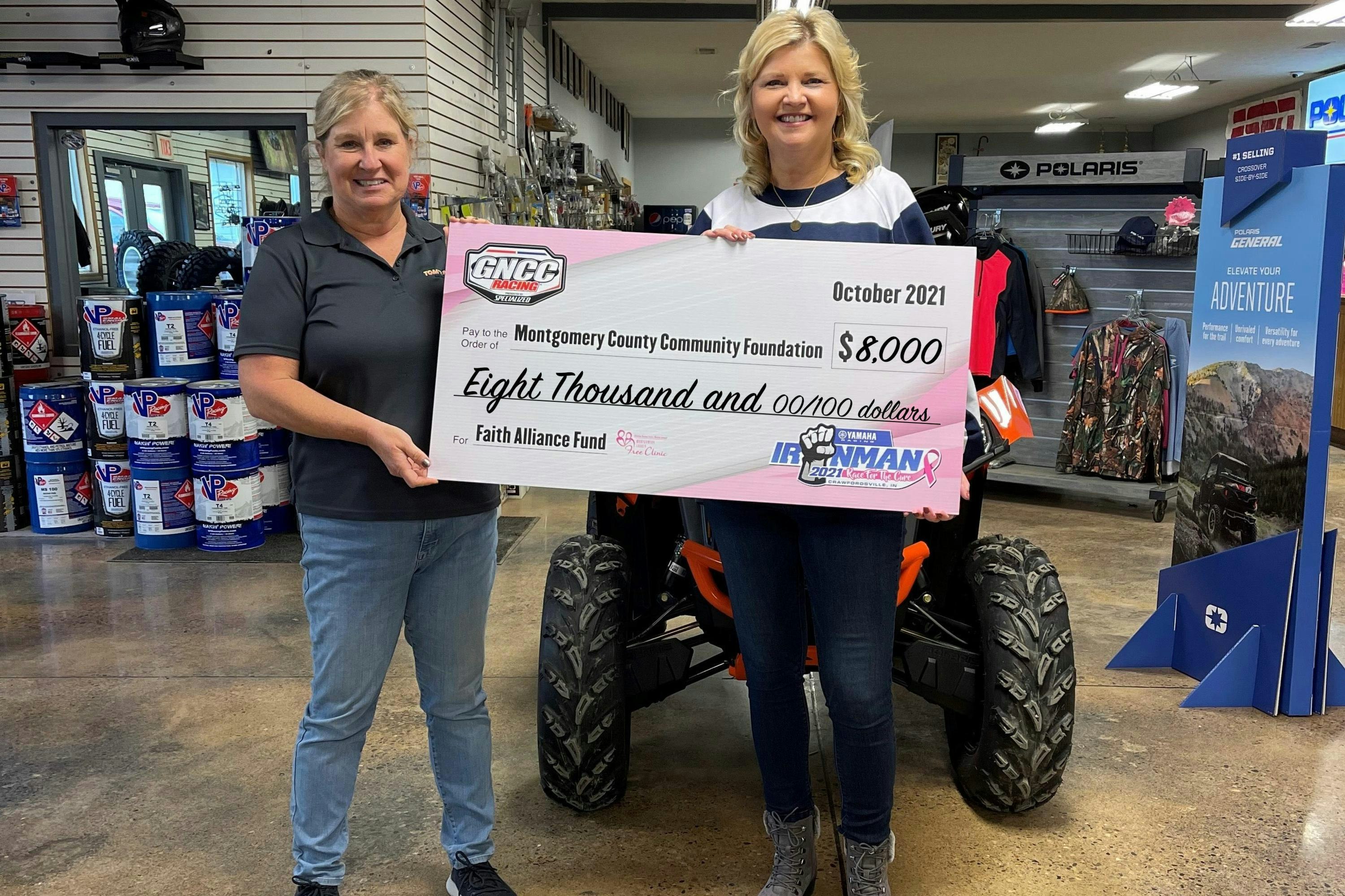 GNCC Racing and Partners Raise $8,000 in Support of Breast Cancer Awareness at Yamaha Racing Ironman