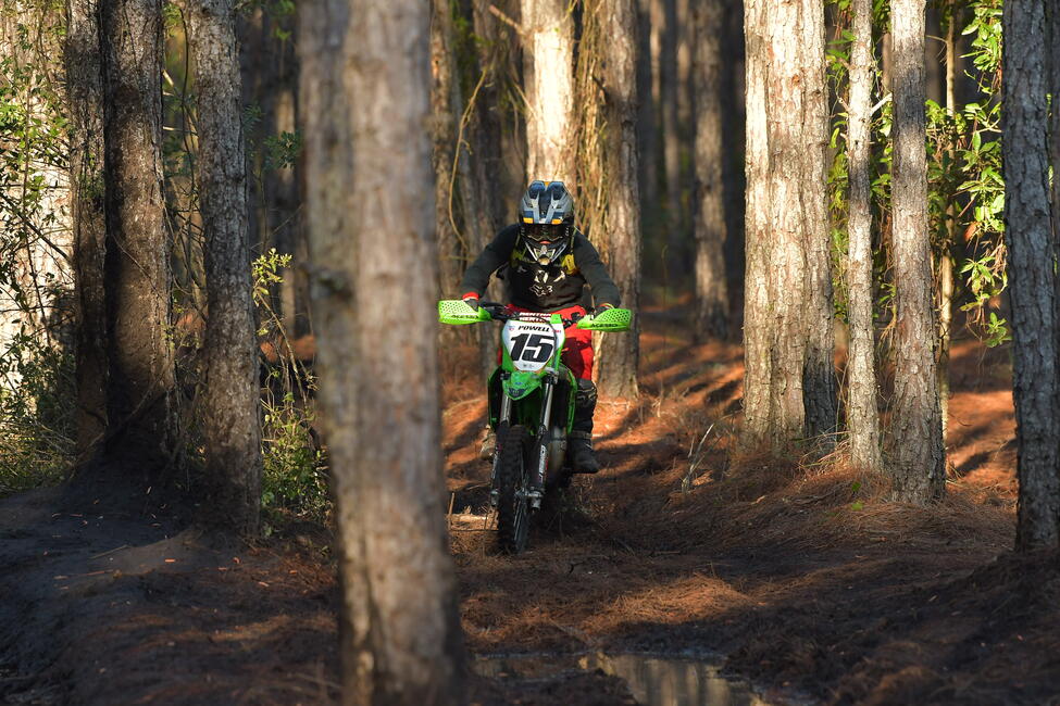 Powell earned his first youth overall podium at this year's Wild Boar when he came through second overall. Photo: Ken Hill