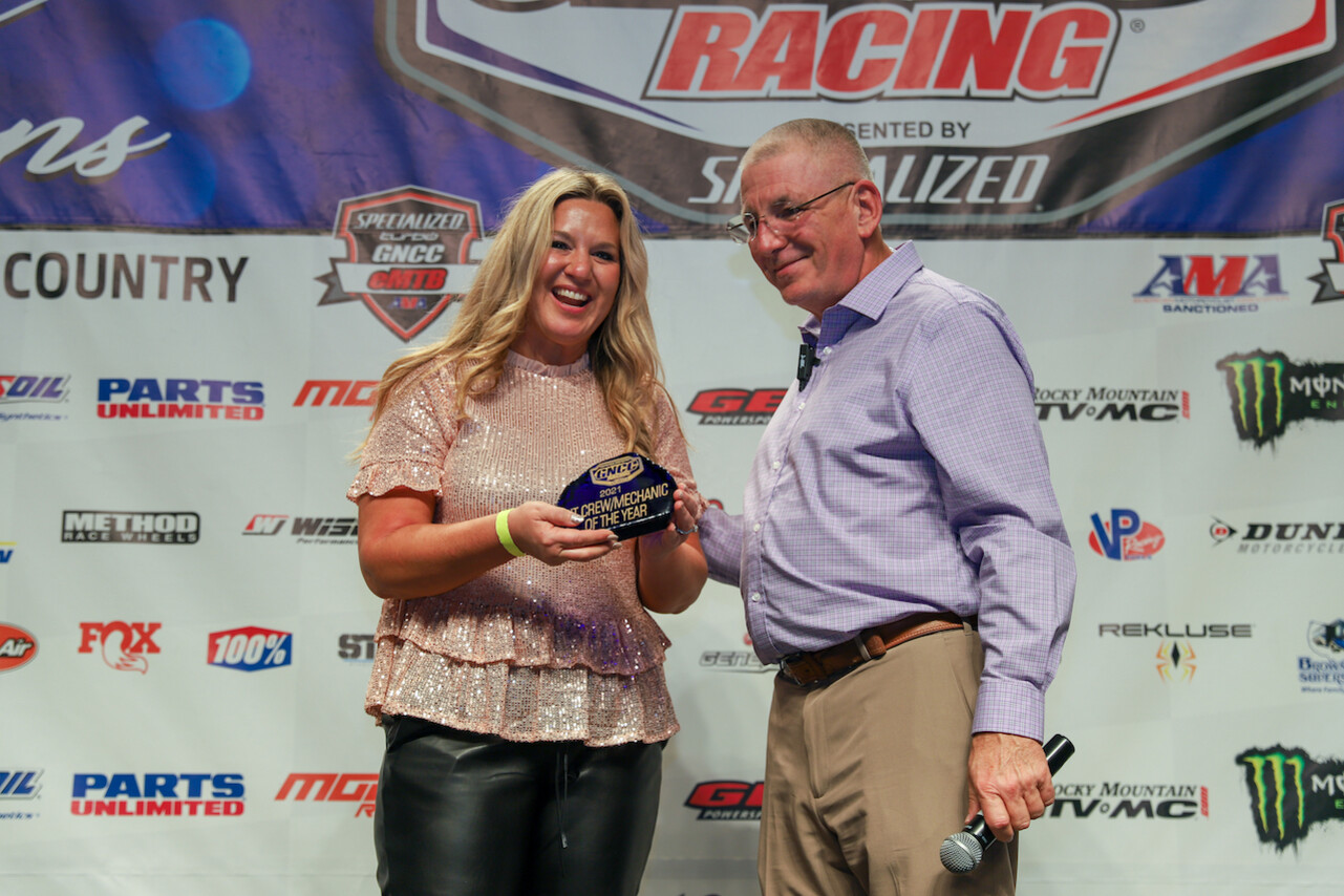 The Stewart family (Action Off-Road) received the ATV Pit Crew award on Friday night.