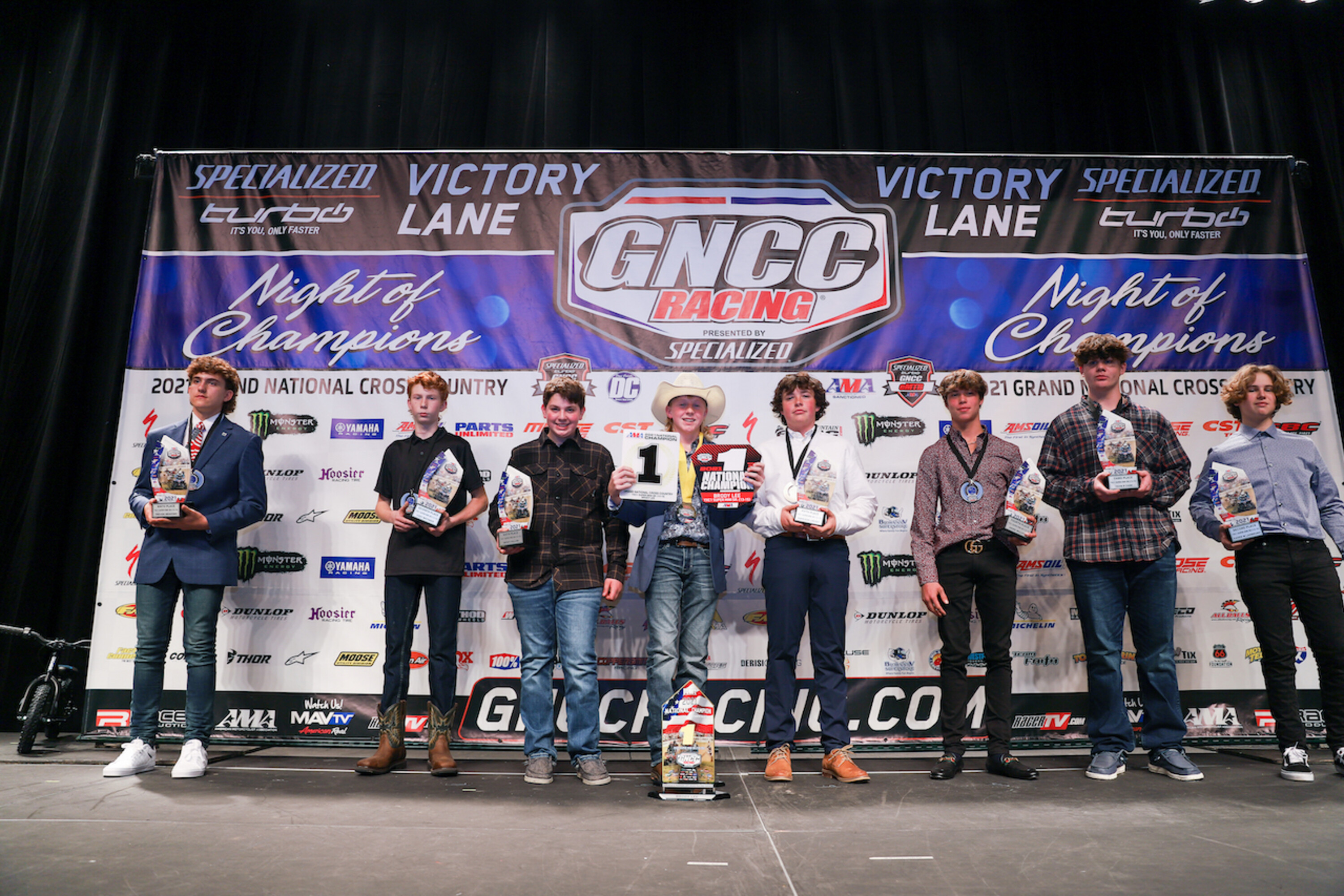 GNCC Racing Recognizes Top Racers and Sponsors at 2021 Night of Champions