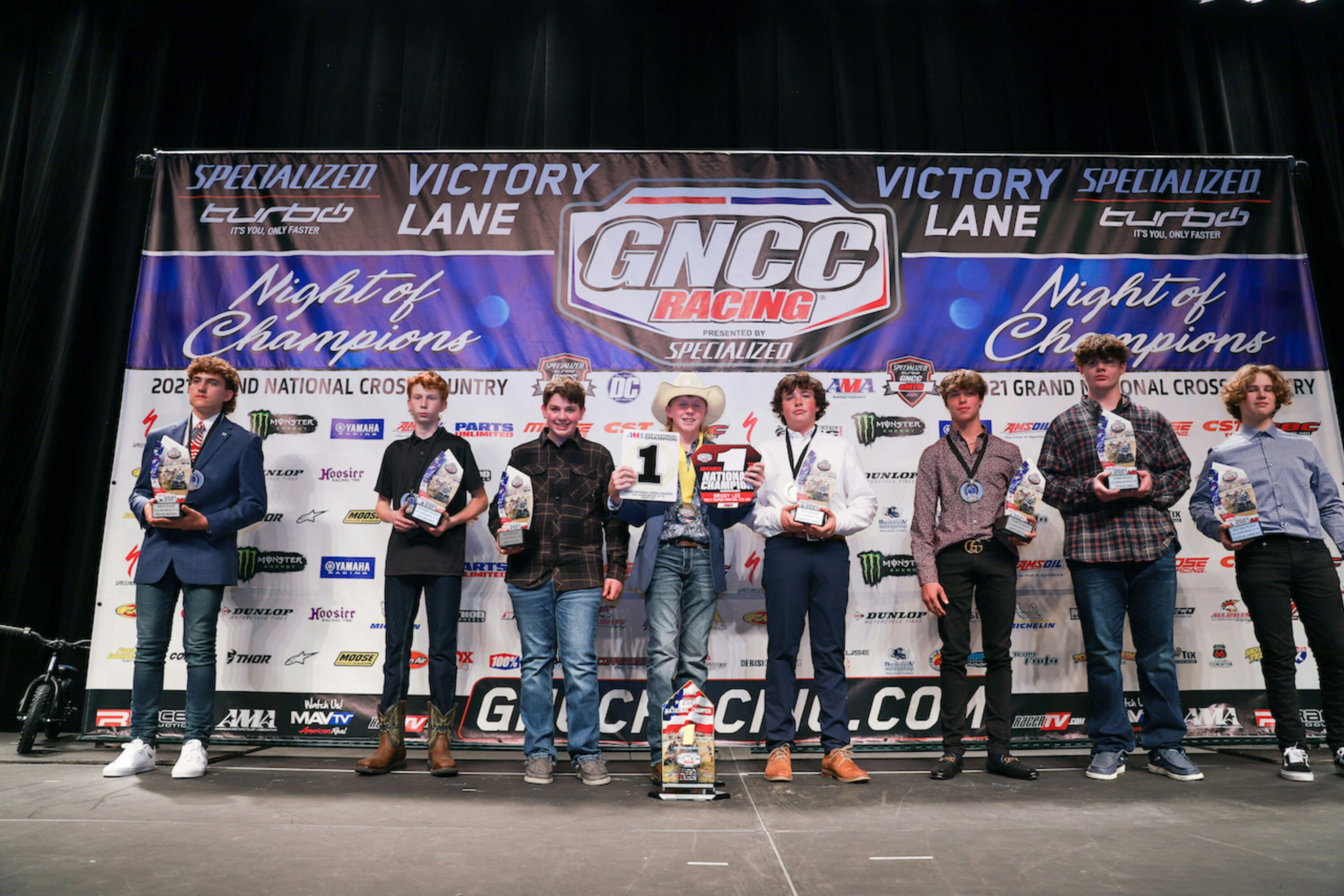 GNCC Racing Recognizes Top Racers and Sponsors at 2021 Night of Champions