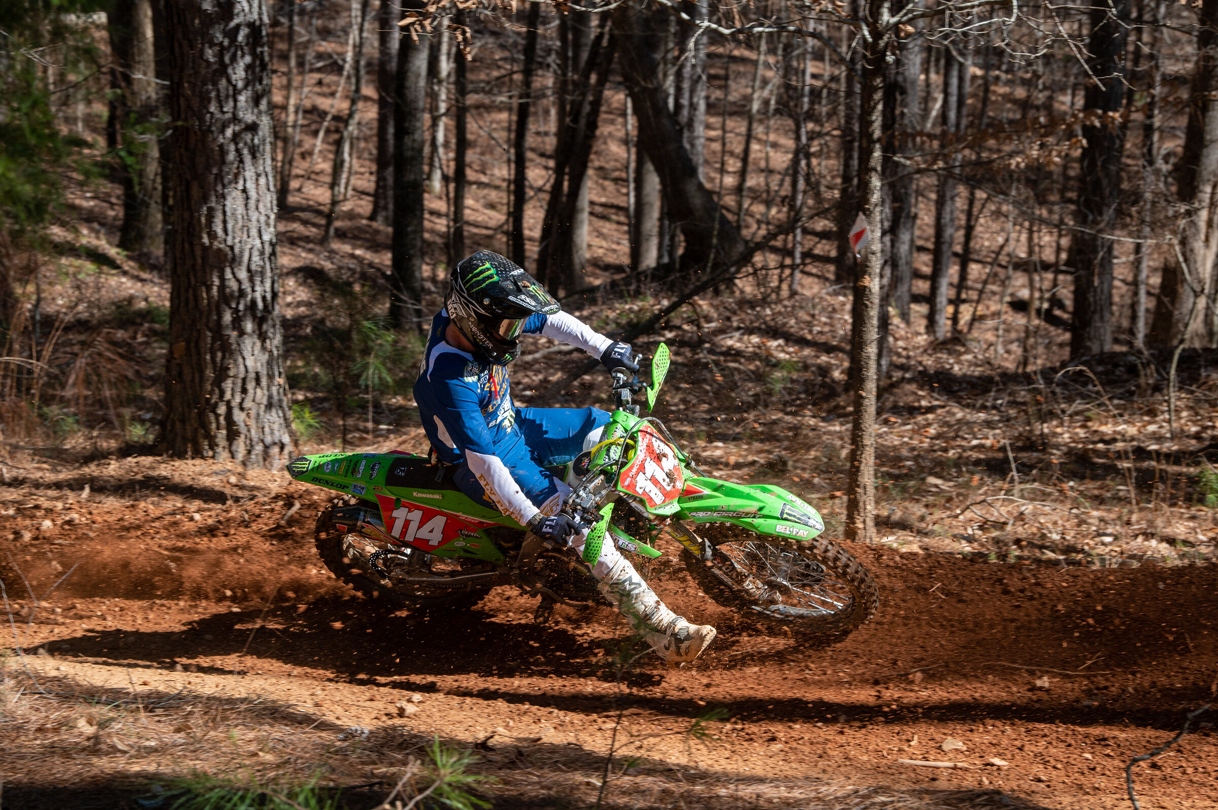 Josh Strang (Babbitts Online/Monster Energy/Kawasaki Team Green) battled back to finish second overall.