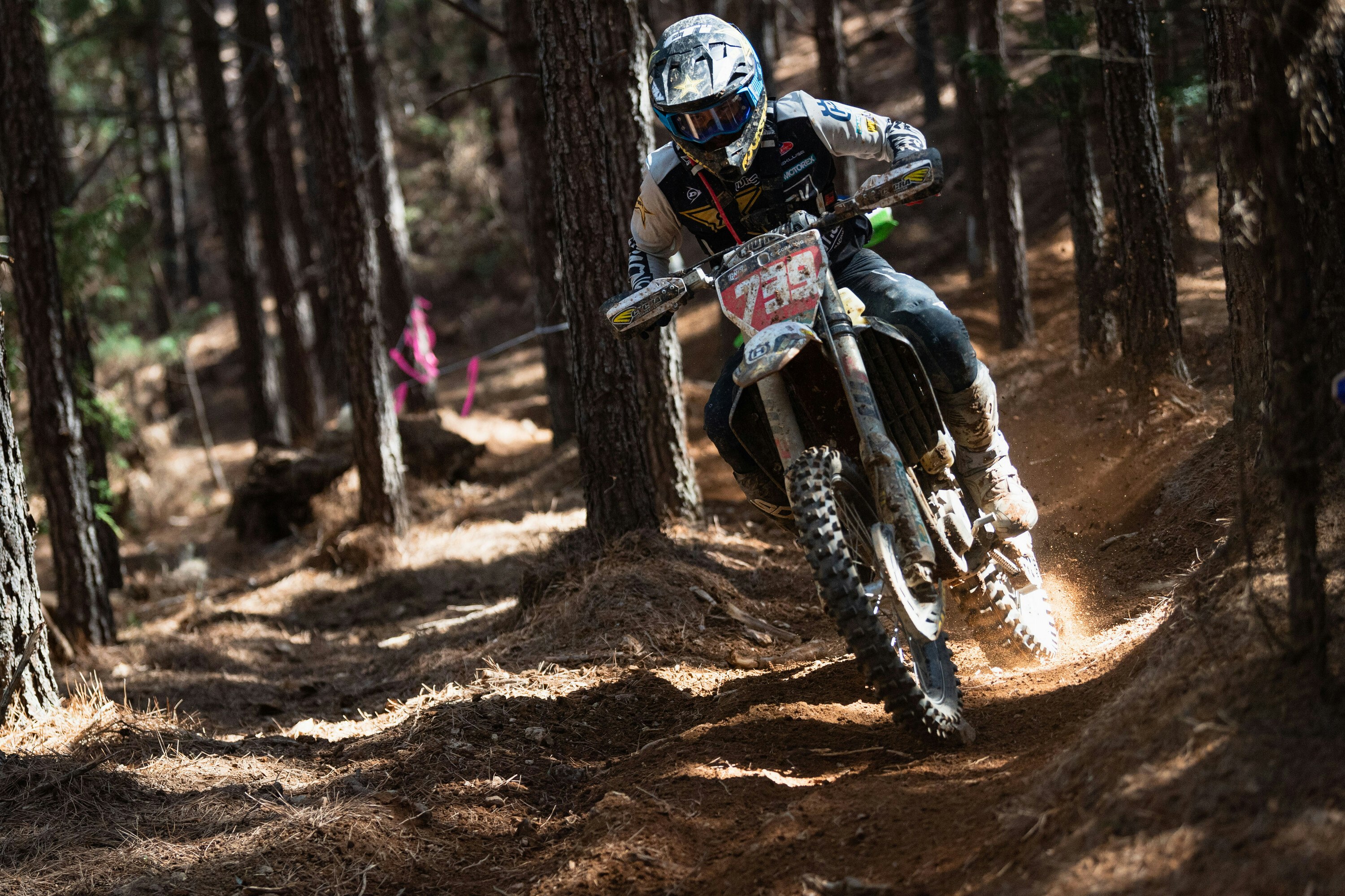 Rockstar Energy Husqvarna Factory Racing's Trevor Bollinger Scores a Top-Five at Big Buck GNCC Opener