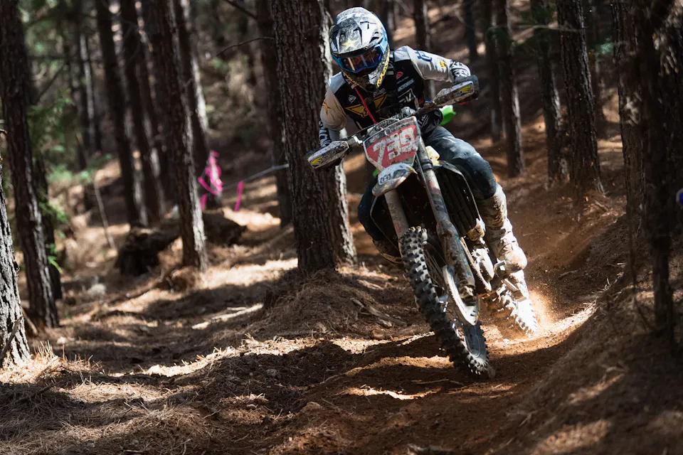 Rockstar Energy Husqvarna Factory Racing's Trevor Bollinger Scores a Top-Five at Big Buck GNCC Opener