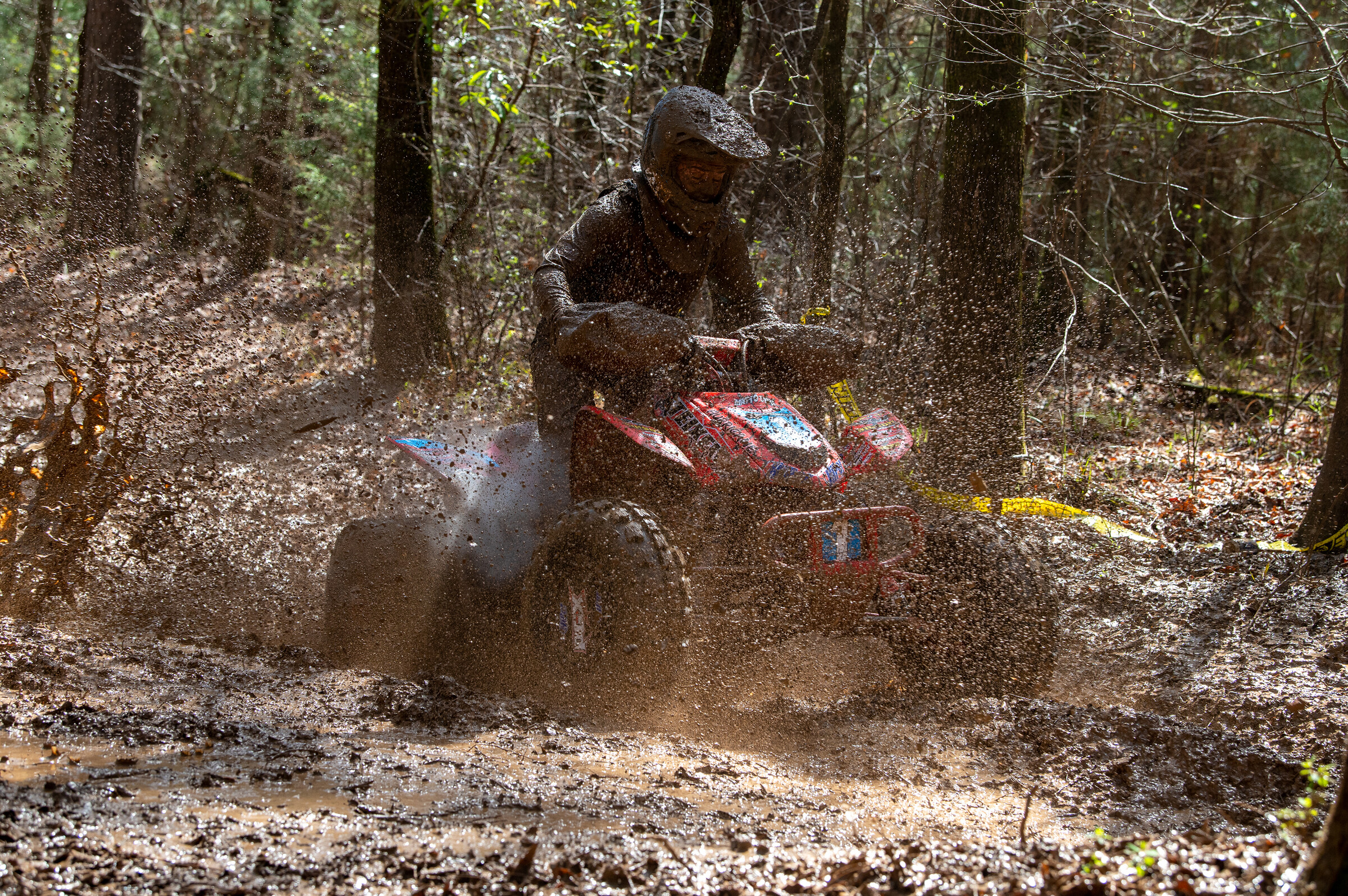 Hannah Hunter earns the win at a Muddy Georgia GNCC. 