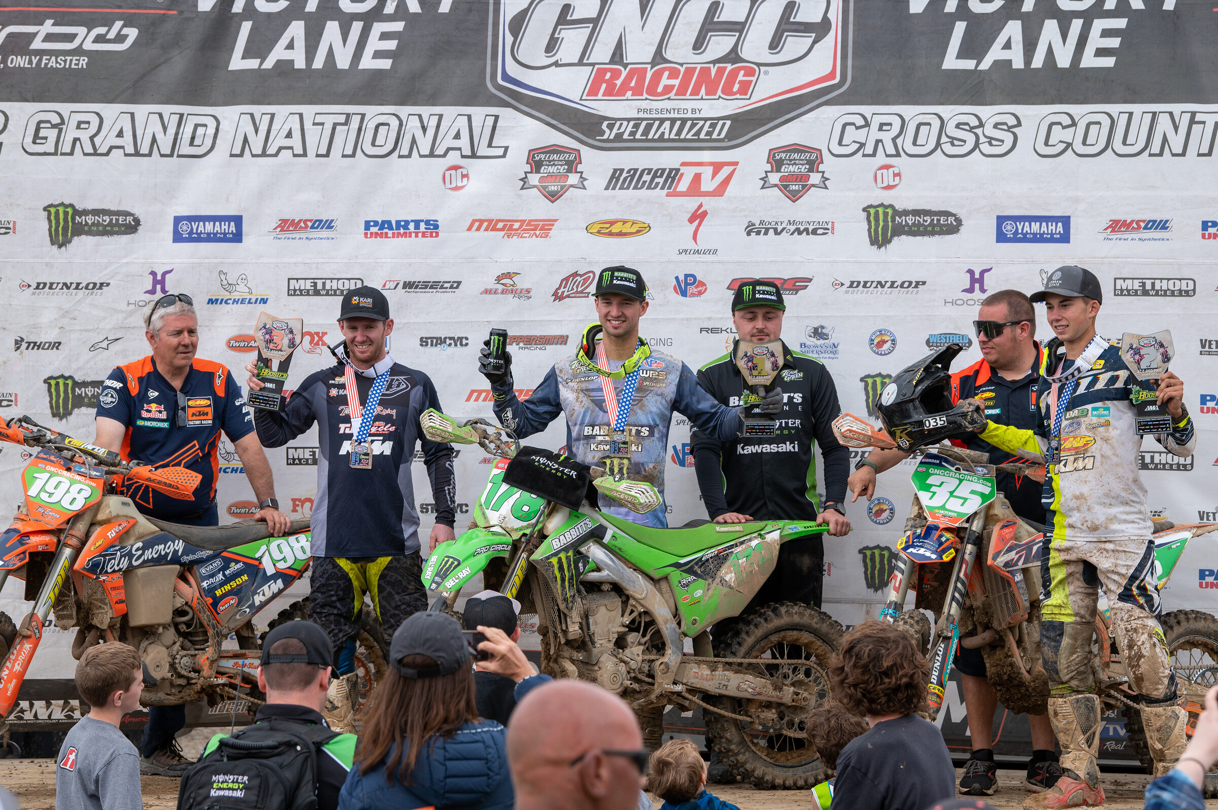 Snodgrass atop the podium at this past weekend's Hoosier GNCC.