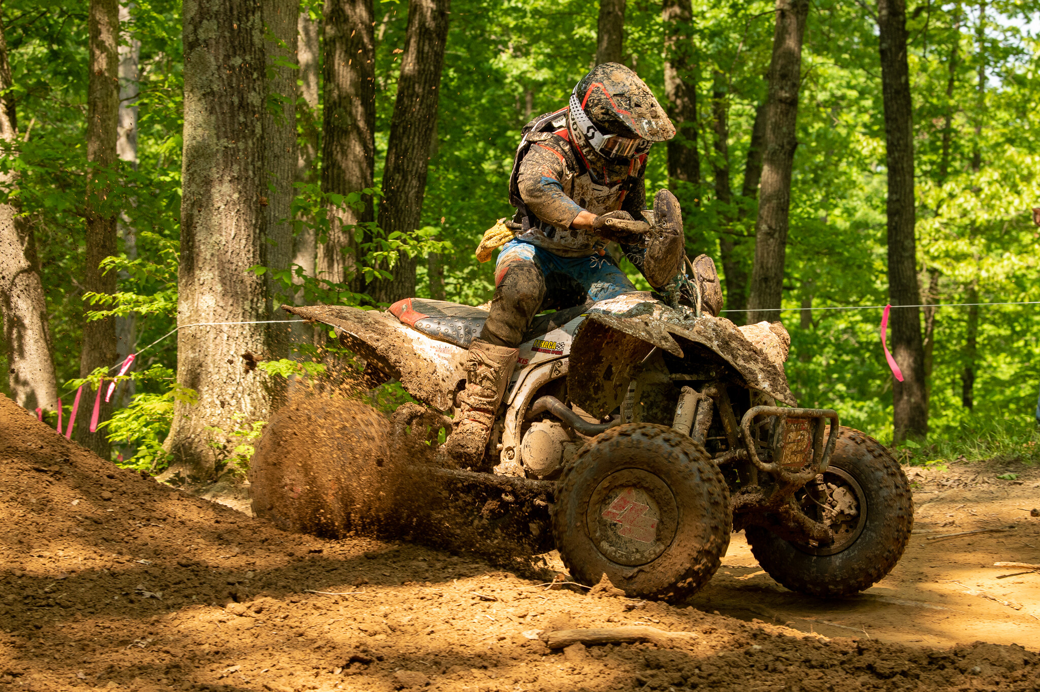 Hunter Hart (The Original Formula 88/Ithaca Recreation Sports/Maxxis/Fly Racing) battled throughout the day to finish second overall.