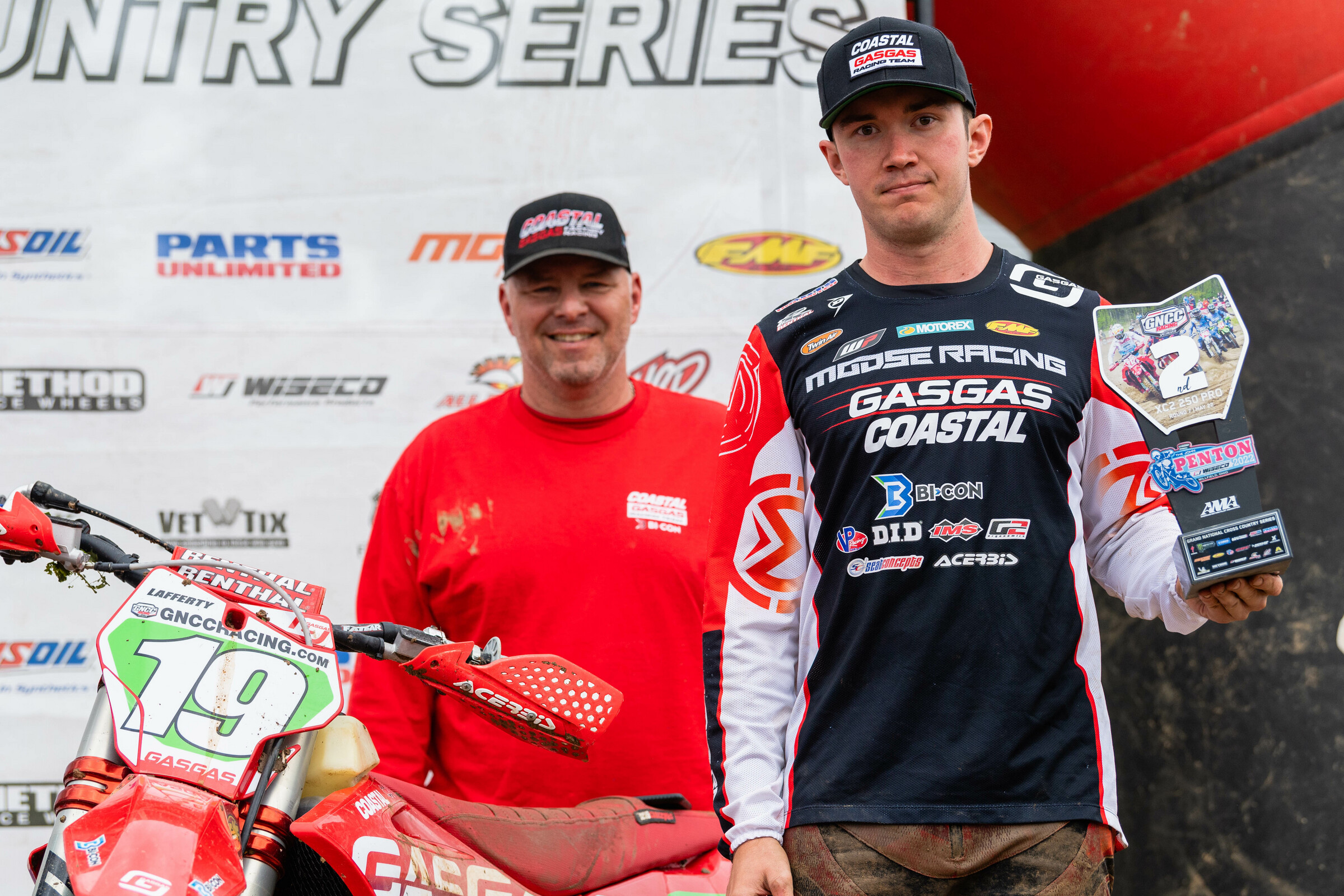 Ryder Lafferty with a second in XC2 250 Pro. 