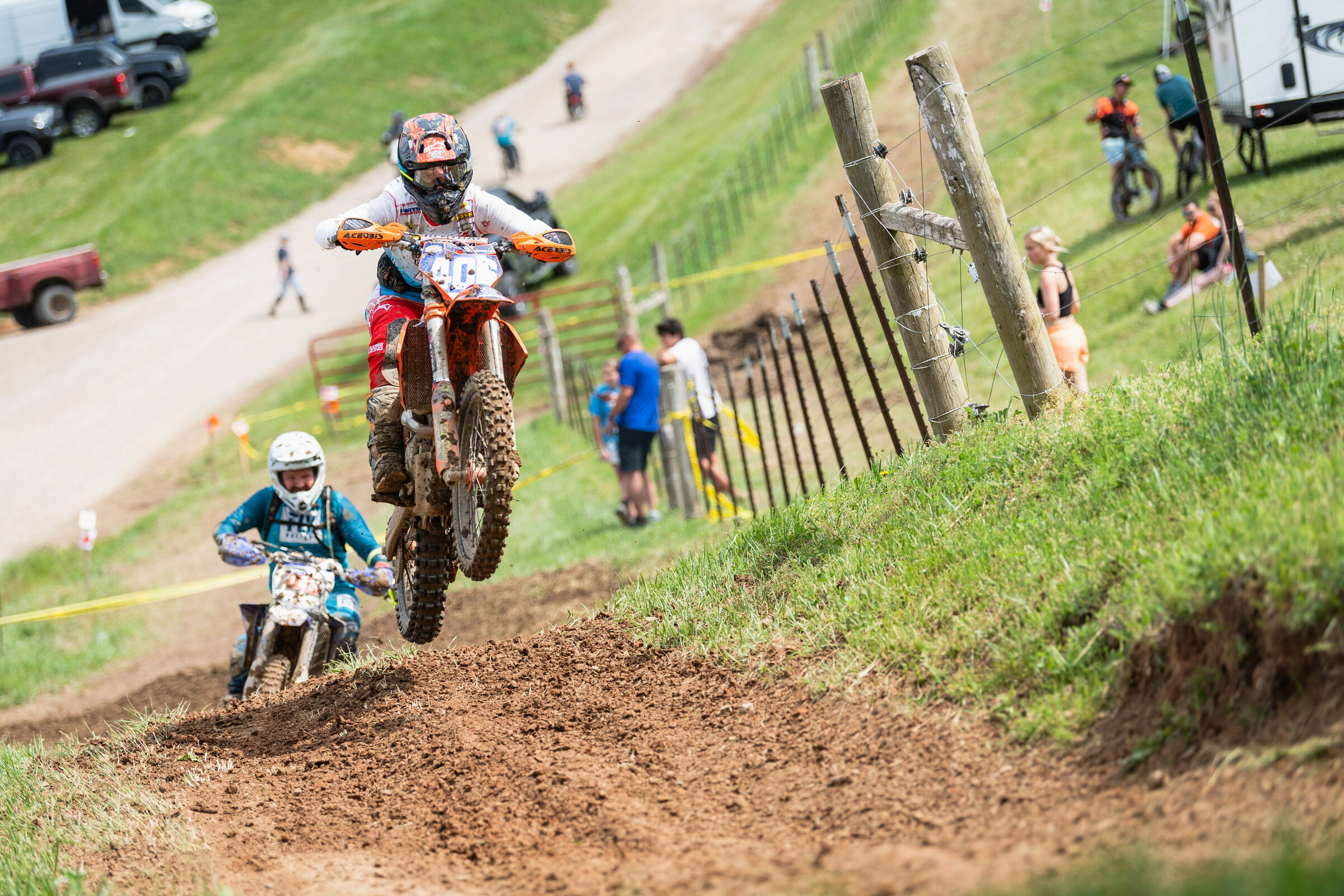 Taylor Johnston catching some air on the John Penton course.