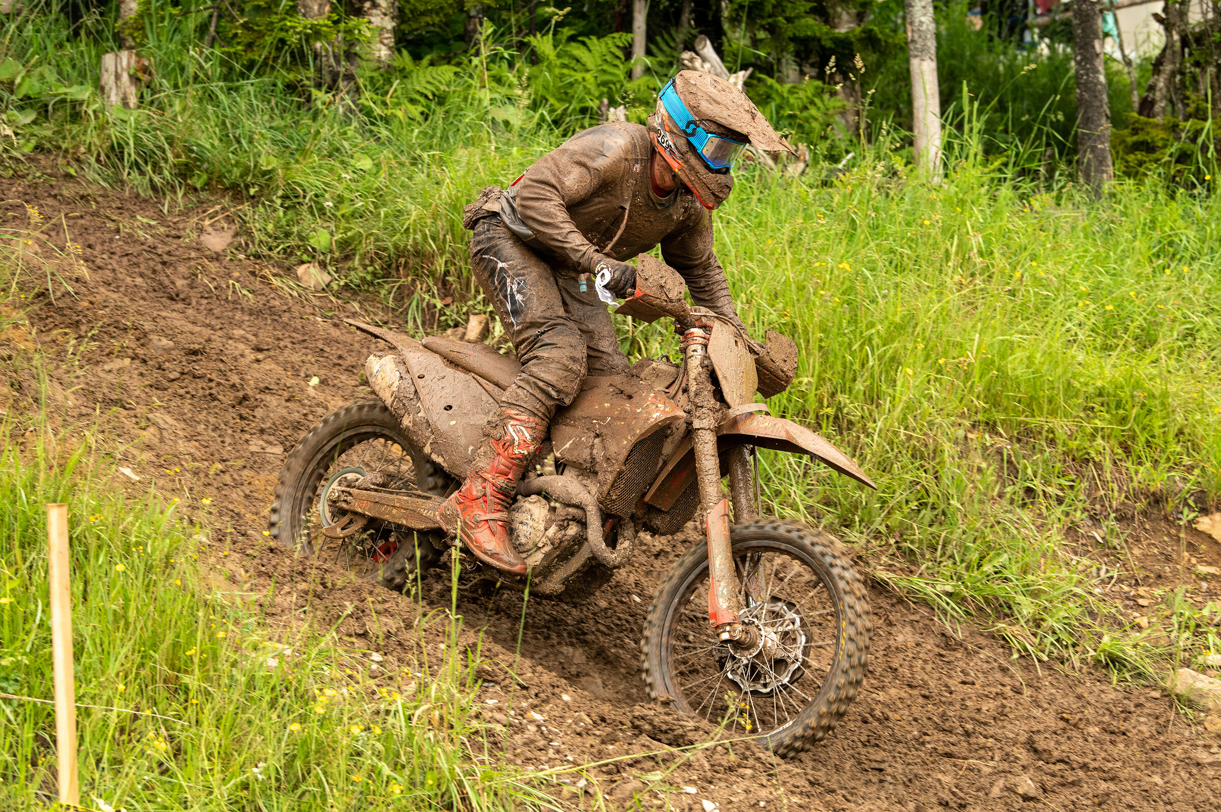 Johnny Girroir (Coastal GASGAS Factory Racing) returned to racing and finished third overall, while earning the XC2 250 Pro class win at Snowshoe.