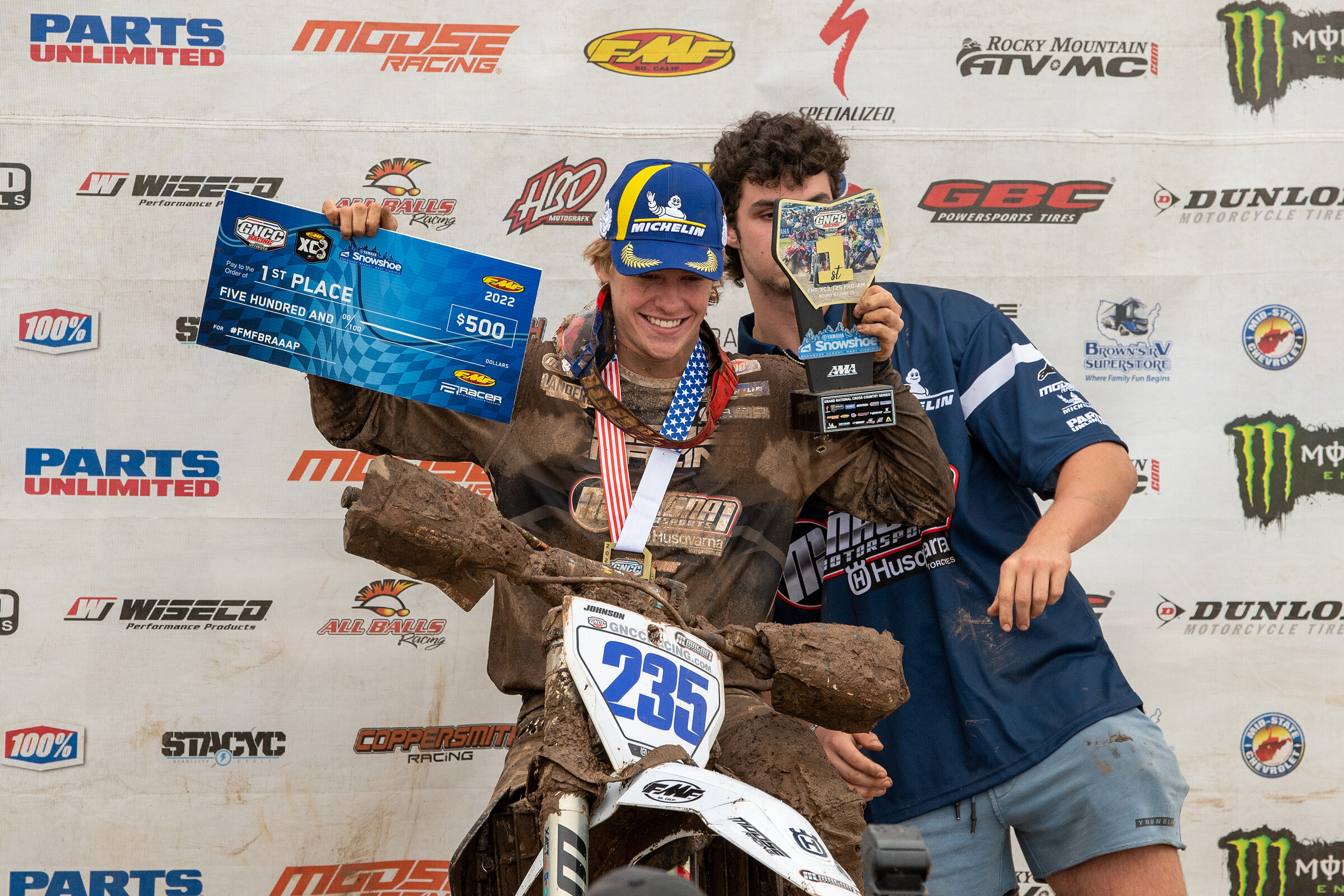 Brody Johnson (Magna1 Motorsports/Husqvarna) earned the FMF XC3 class win.