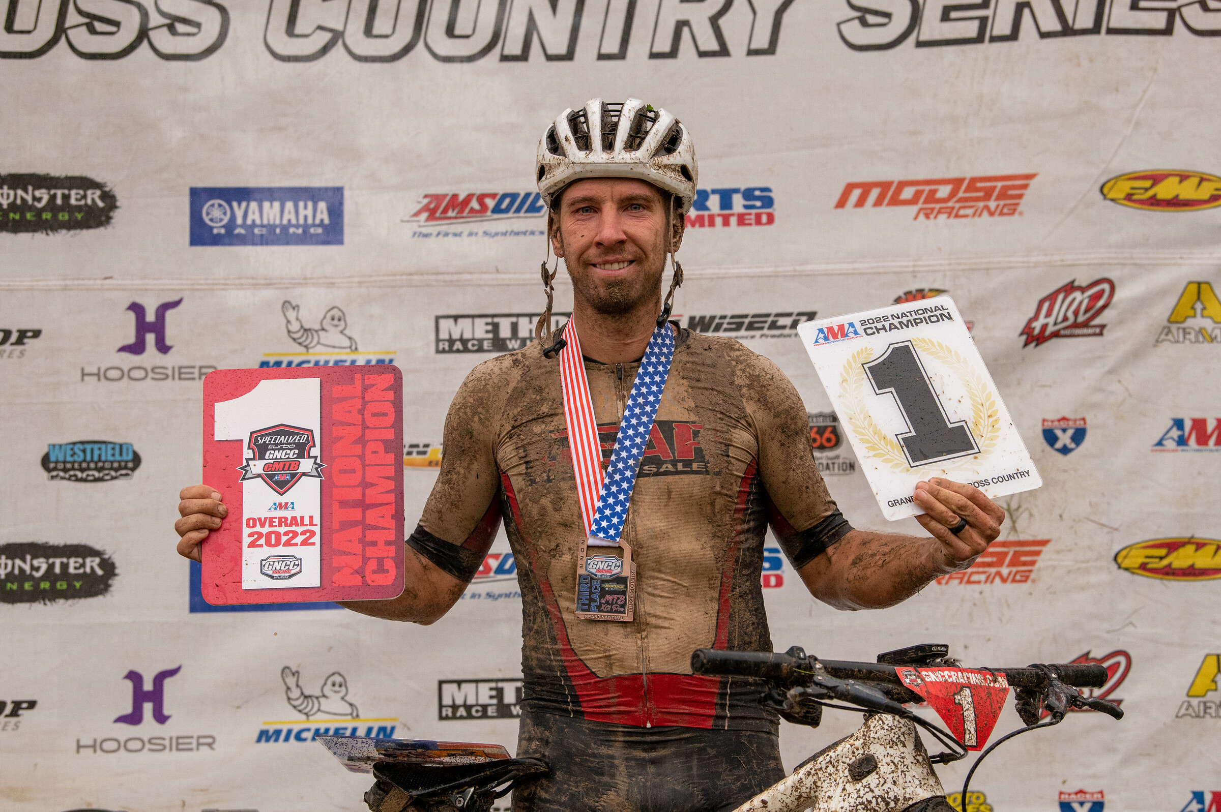 Charlie Mullins clinched his fourth Specialized Turbo eMTB GNCC National Championship.