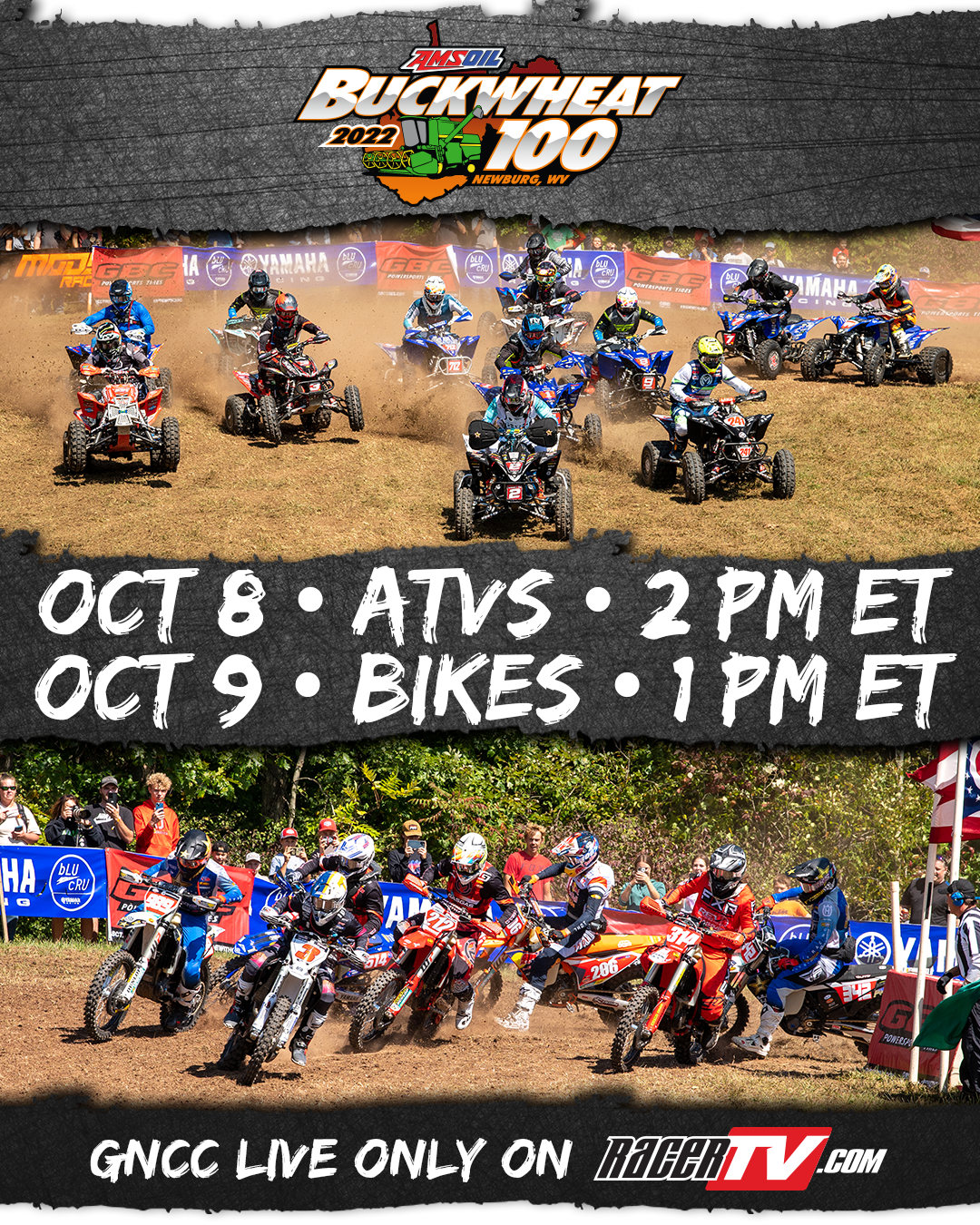 Tune Into www.RacerTV.com this weekend.