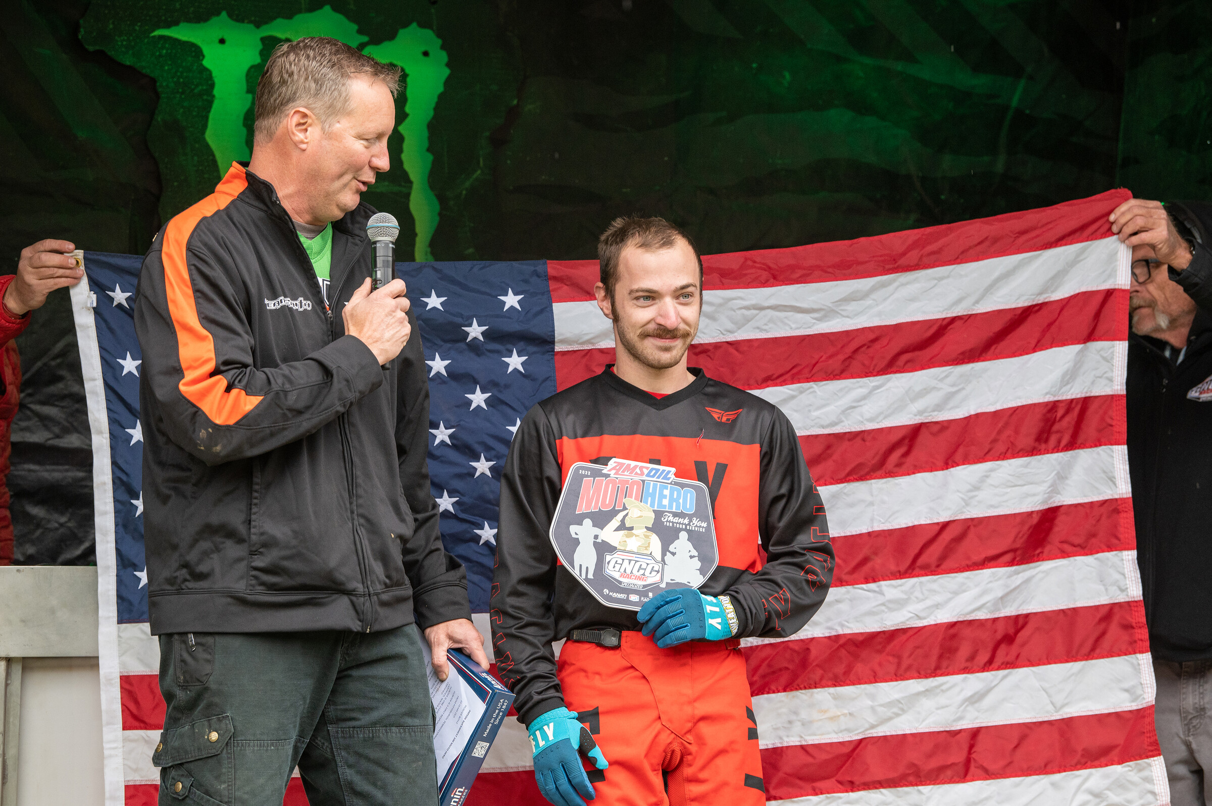 Hunter Boyle was awarded the AMSOIL Moto Hero.